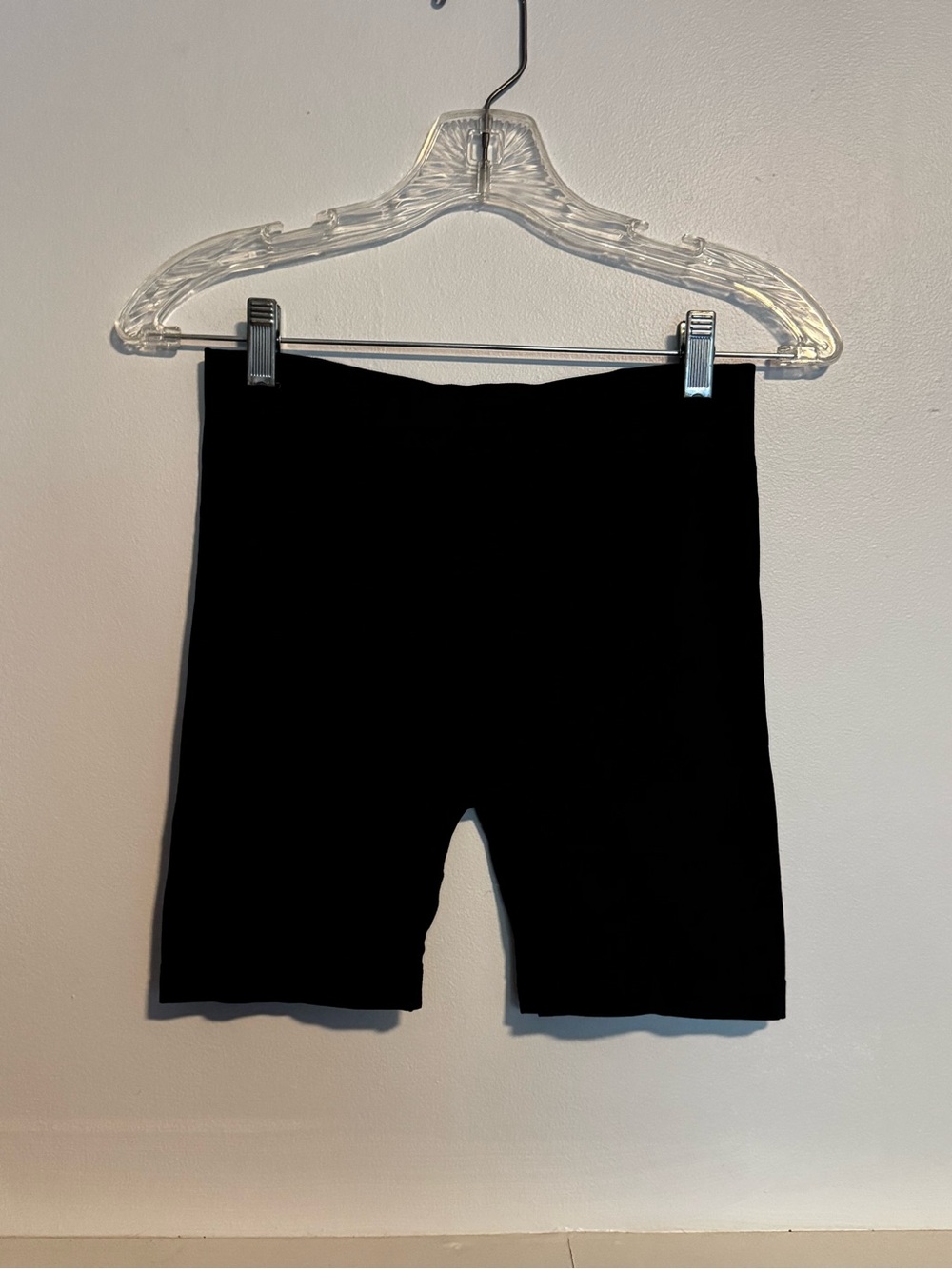 Free People Black High-Rise Bike Shorts